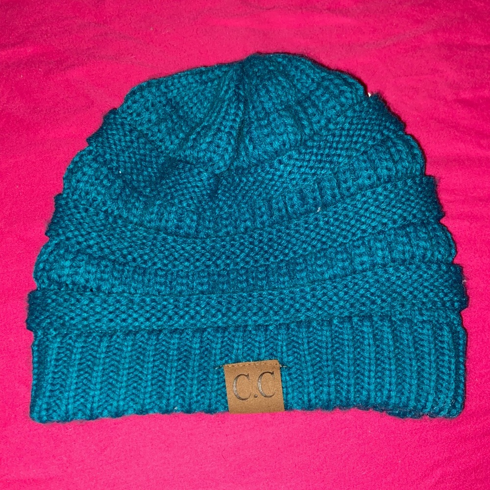 C.C teal winter hat